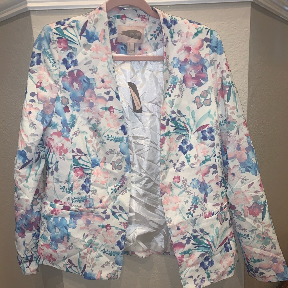Floral blazer
